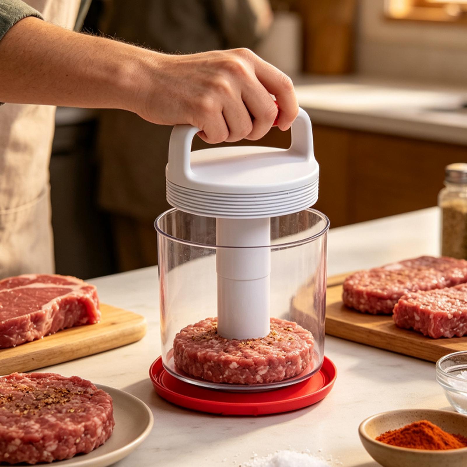 Meal Prep Template - Presse à hamburgers, moule manuel rond